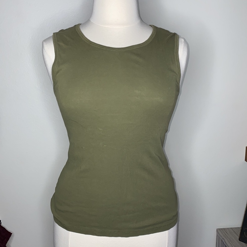 Green J Crew Tank